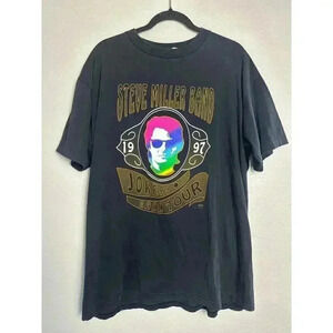 Vintage Steve Miller Band Jokers Ball Tour 1997 T-Shirt Size XL